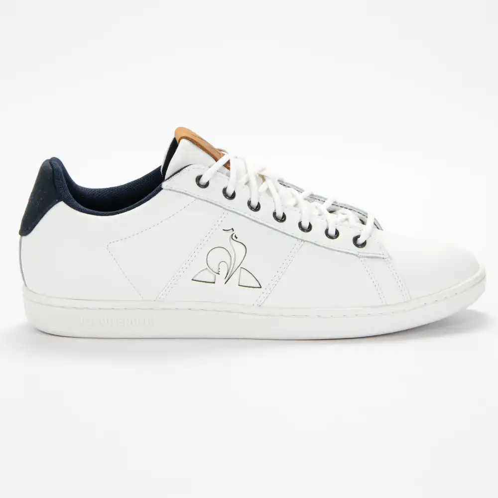 Basket basse homme Le Coq Sportif Master court waxy Blanc - ZESHOES Basket basse homme Le Coq Sportif Master court waxy Blanc - ZESHOES