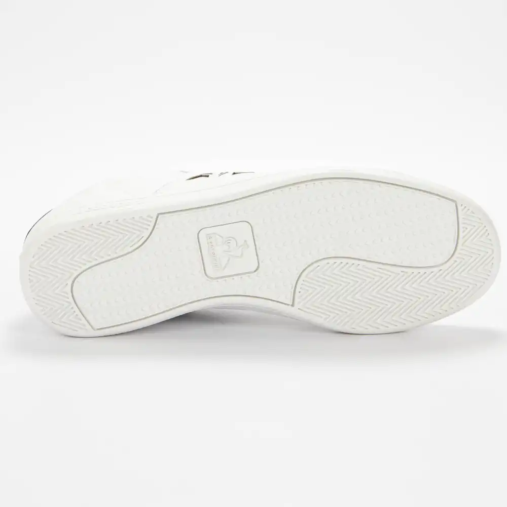 Basket basse homme Le Coq Sportif Master court waxy Blanc - ZESHOES Basket basse homme Le Coq Sportif Master court waxy Blanc - ZESHOES