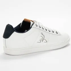 Basket basse homme Le Coq Sportif Master court waxy Blanc - ZESHOES Basket basse homme Le Coq Sportif Master court waxy Blanc - ZESHOES
