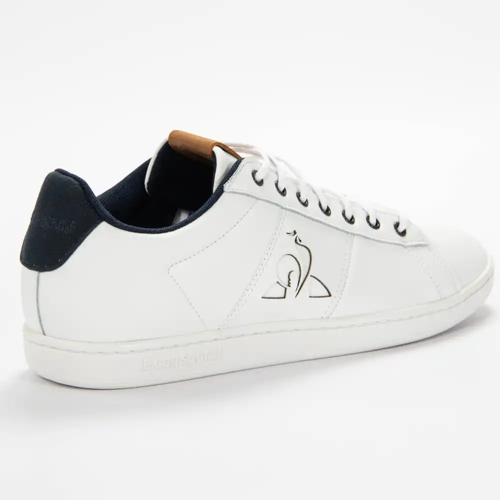 Basket basse homme Le Coq Sportif Master court waxy Blanc - ZESHOES Basket basse homme Le Coq Sportif Master court waxy Blanc - ZESHOES