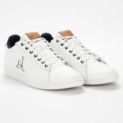Basket basse homme Le Coq Sportif Master court waxy Blanc - ZESHOES Basket basse homme Le Coq Sportif Master court waxy Blanc - ZESHOES