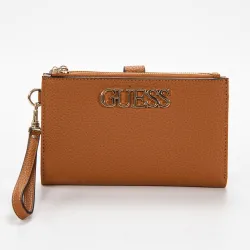 Portefeuille femme Guess Uptown chic mini Camel - ZESHOES