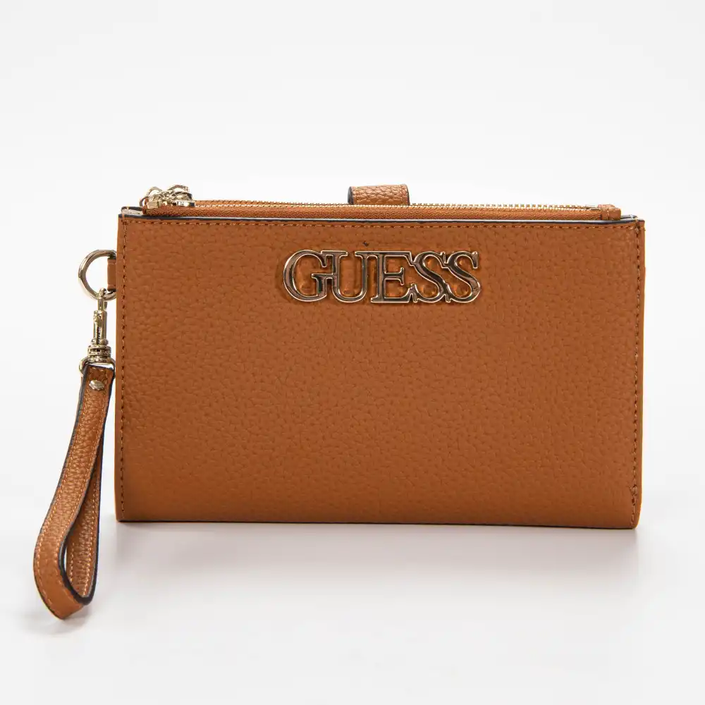 Portefeuille femme Guess Uptown chic mini Camel - ZESHOES Portefeuille femme Guess Uptown chic mini Camel - ZESHOES