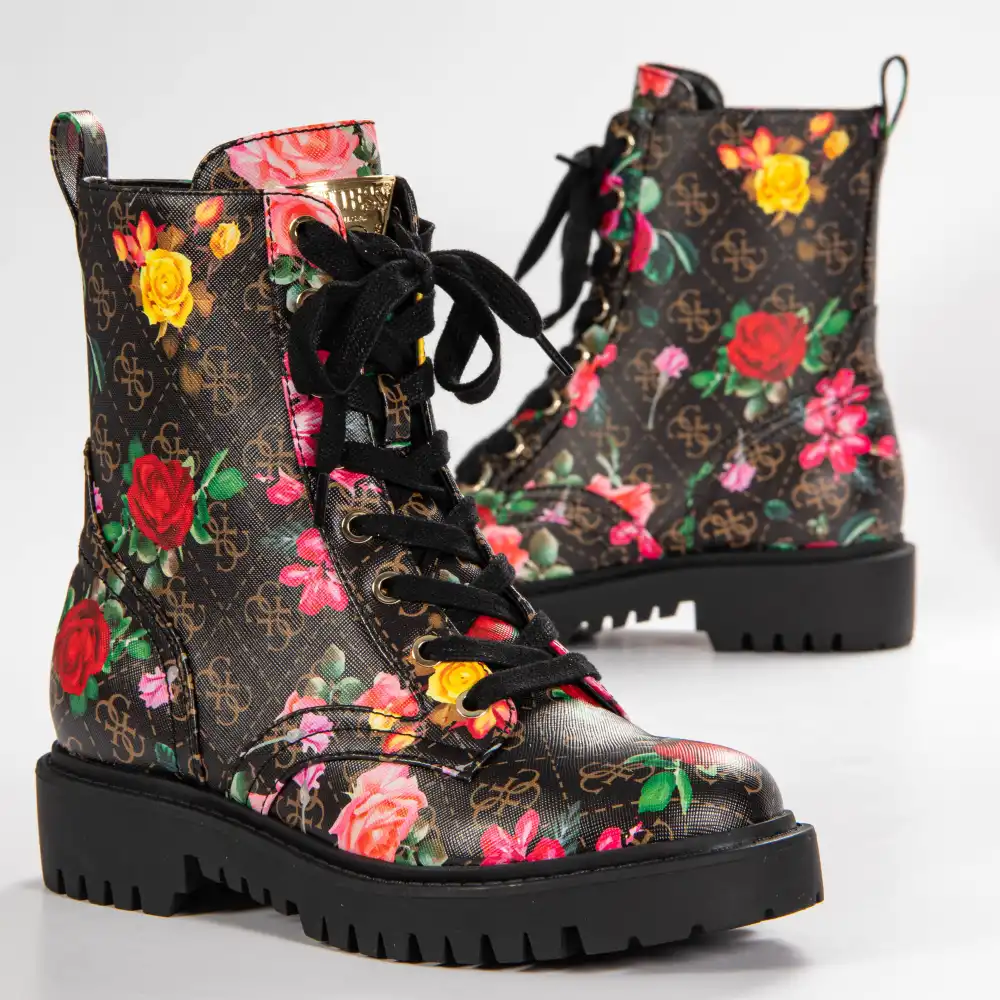 Olinia 4g logo floral combat boot Guess - 4 Olinia 4g logo floral combat boot Guess - 4