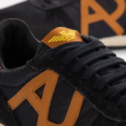 Basket basse homme Armani Exchange Grigio Noir - ZESHOES