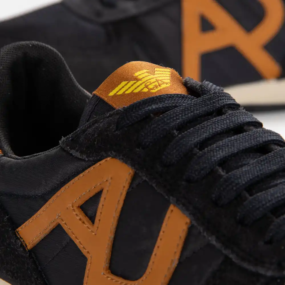 Basket basse homme Armani Exchange Grigio Noir - ZESHOES