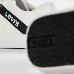 Basket basse homme Levis woodward Blanc - ZESHOES Basket basse homme Levis woodward Blanc - ZESHOES