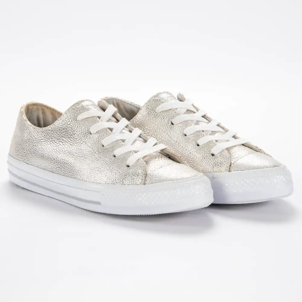 Basket basse femme Converse GEMMA OX PURE Argent - ZESHOES