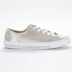Basket basse femme Converse GEMMA OX PURE Argent - ZESHOES Basket basse femme Converse GEMMA OX PURE Argent - ZESHOES