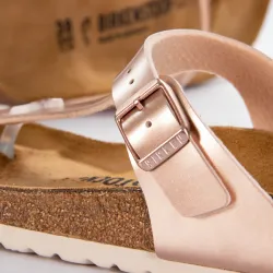 Sandale femme Birkenstock Pink silver Rose - ZESHOES Sandale femme Birkenstock Pink silver Rose - ZESHOES