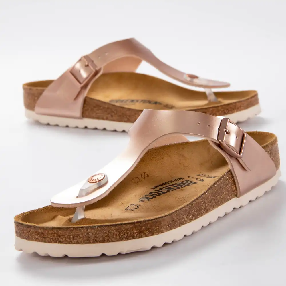 Sandale femme Birkenstock Pink silver Rose - ZESHOES Sandale femme Birkenstock Pink silver Rose - ZESHOES