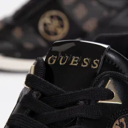 Basket de ville basse femme Guess Tesha 4g logo Noir - ZESHOES