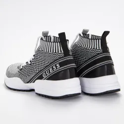 Basket montante femme Guess Brite Argent - ZESHOES Basket montante femme Guess Brite Argent - ZESHOES