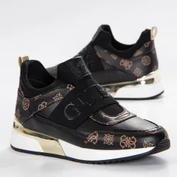 Basket basse femme Guess Maygin Noir - ZESHOES Basket basse femme Guess Maygin Noir - ZESHOES