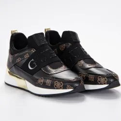 Basket basse femme Guess Maygin Noir - ZESHOES Basket basse femme Guess Maygin Noir - ZESHOES