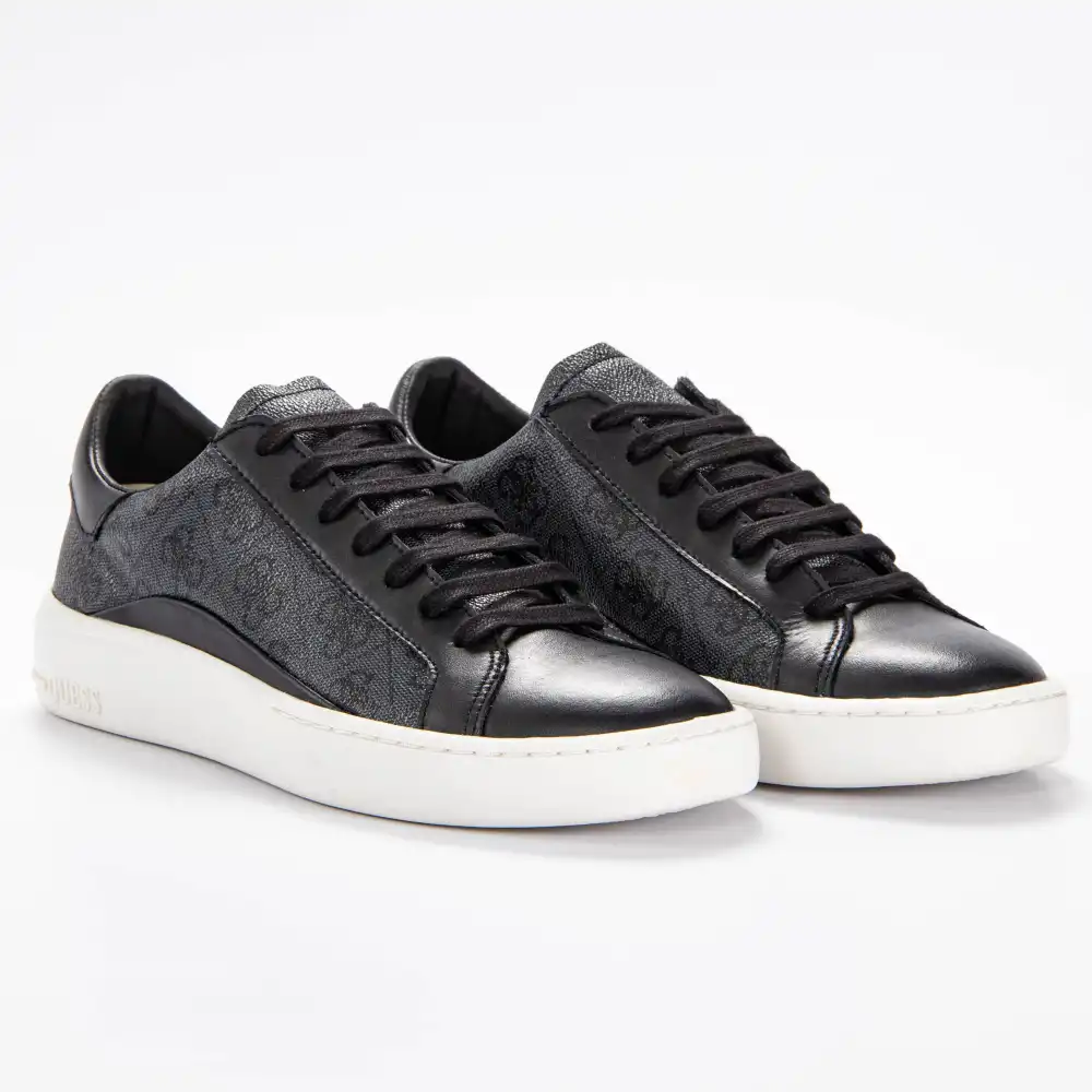 Basket de ville basse homme Guess Verona logo 4g Noir - ZESHOES