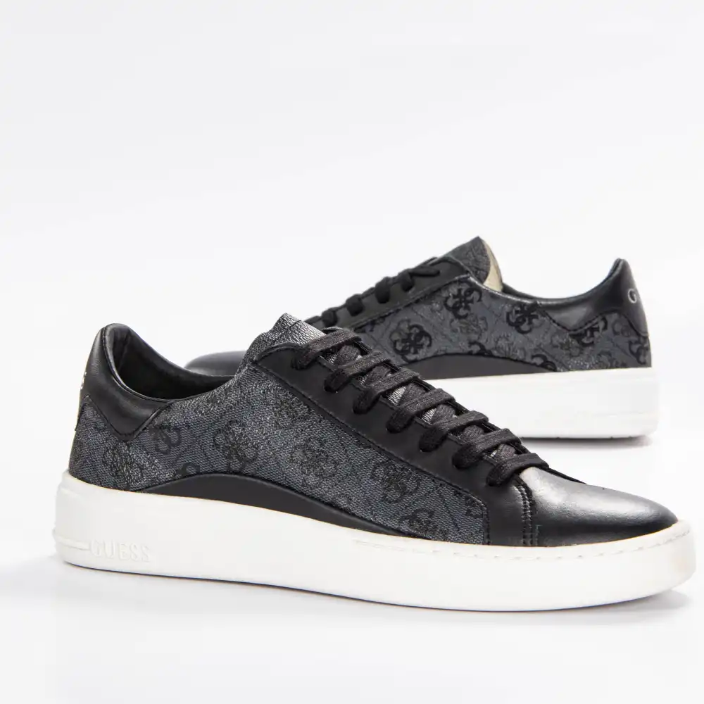 Basket de ville basse homme Guess Verona logo 4g Noir - ZESHOES