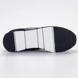 Basket basse homme Calvin Klein juan ck logo jacquard Noir - ZESHOES