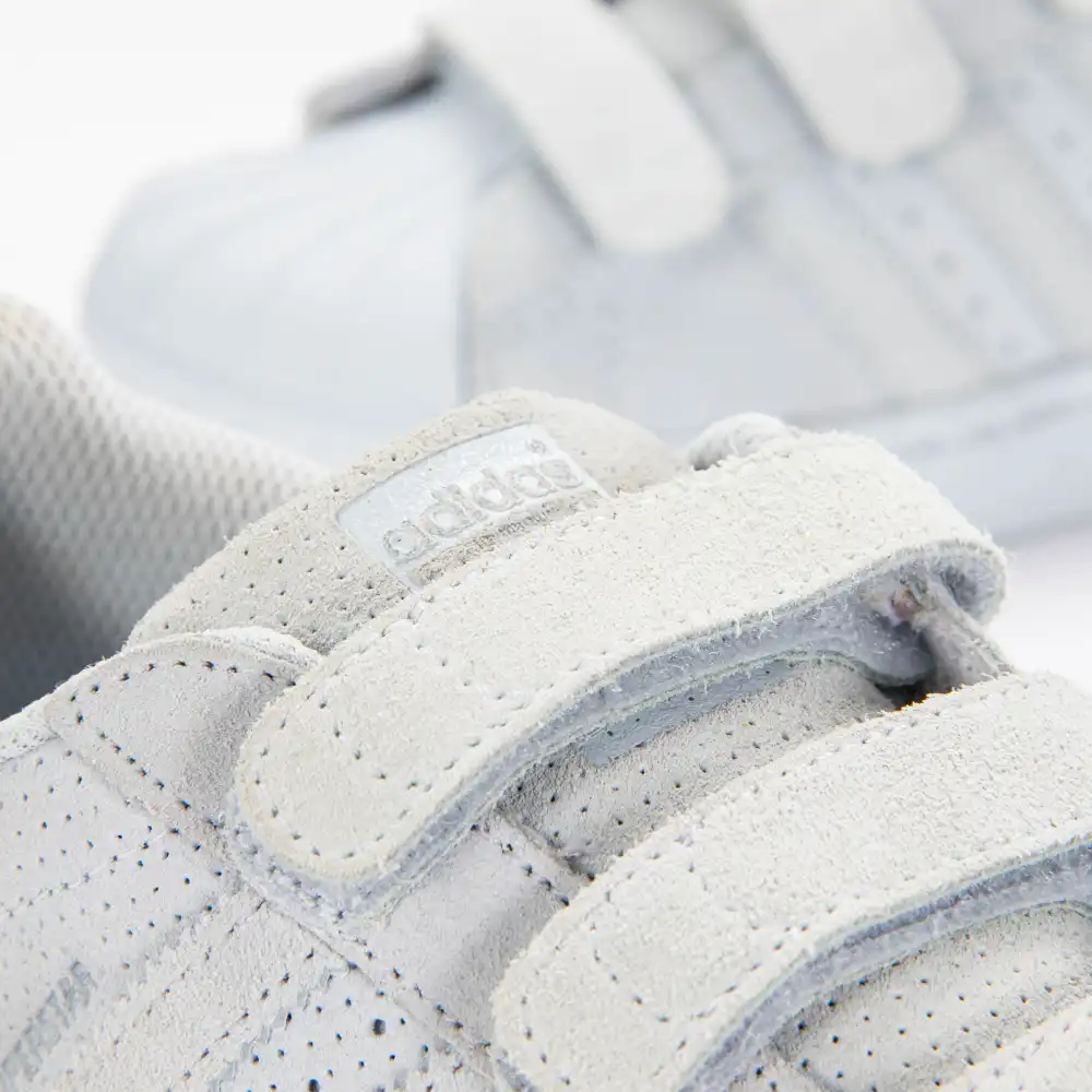 Basket basse fille Adidas Superstar cf c Bleu - ZESHOES