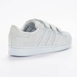 Basket basse fille Adidas Superstar cf c Bleu - ZESHOES