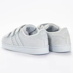 Basket basse fille Adidas Superstar cf c Bleu - ZESHOES