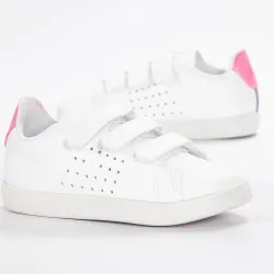 Basket basse fille Le Coq Sportif courtset inf sport girl Blanc - ZESHOES