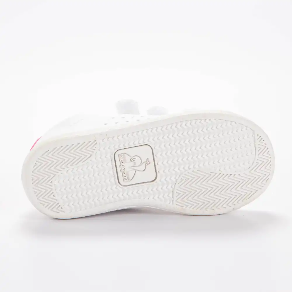 Basket basse fille Le Coq Sportif courtset inf sport girl Blanc - ZESHOES