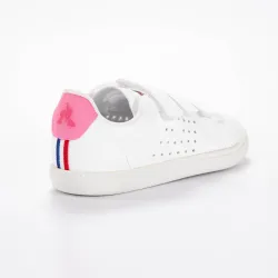 Basket basse fille Le Coq Sportif courtset inf sport girl Blanc - ZESHOES