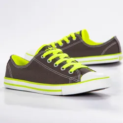 Basket basse fille Converse Dainty ox charcoal Gris - ZESHOES Basket basse fille Converse Dainty ox charcoal Gris - ZESHOES