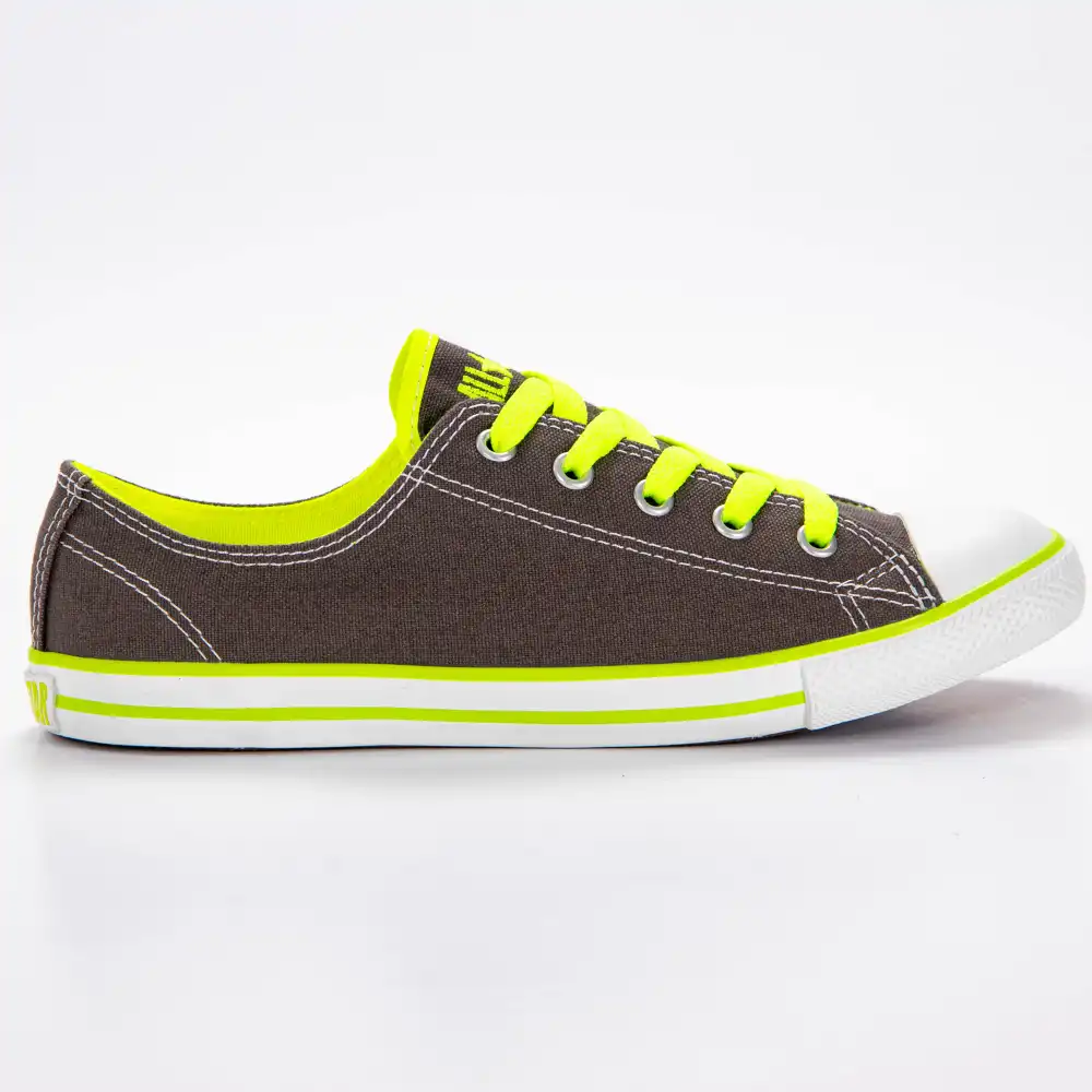 Basket basse fille Converse Dainty ox charcoal Gris - ZESHOES Basket basse fille Converse Dainty ox charcoal Gris - ZESHOES