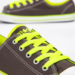 Basket basse fille Converse Dainty ox charcoal Gris - ZESHOES Basket basse fille Converse Dainty ox charcoal Gris - ZESHOES