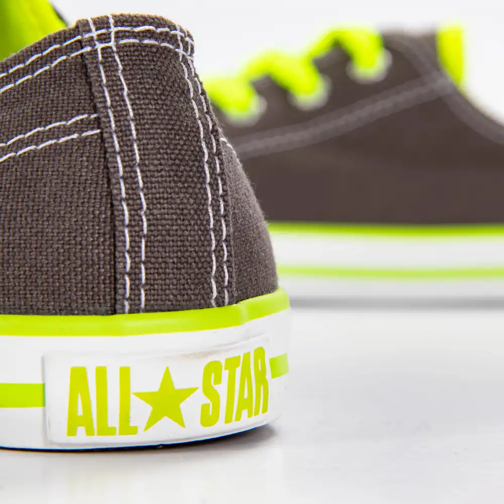 Basket basse fille Converse Dainty ox charcoal Gris - ZESHOES Basket basse fille Converse Dainty ox charcoal Gris - ZESHOES