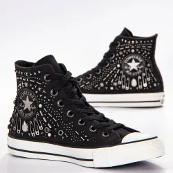 Basket montante femme Converse Ct hi black Noir - ZESHOES Basket montante femme Converse Ct hi black Noir - ZESHOES
