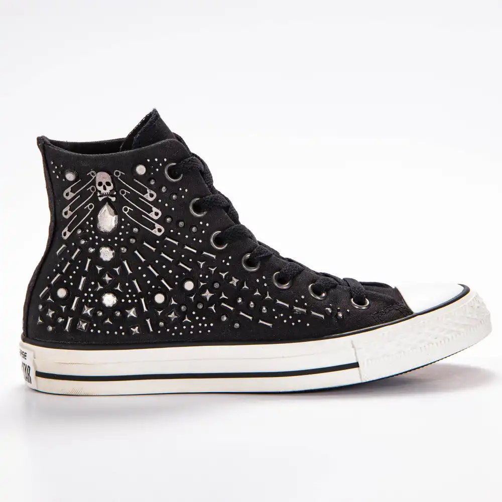 Basket montante femme Converse Ct hi black Noir - ZESHOES Basket montante femme Converse Ct hi black Noir - ZESHOES