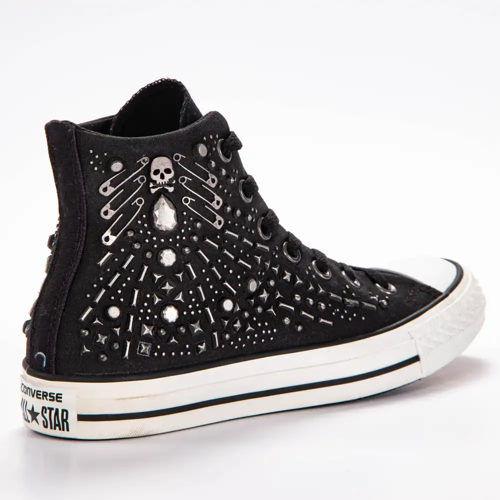 Basket montante femme Converse Ct hi black Noir - ZESHOES Basket montante femme Converse Ct hi black Noir - ZESHOES