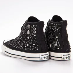 Basket montante femme Converse Ct hi black Noir - ZESHOES Basket montante femme Converse Ct hi black Noir - ZESHOES