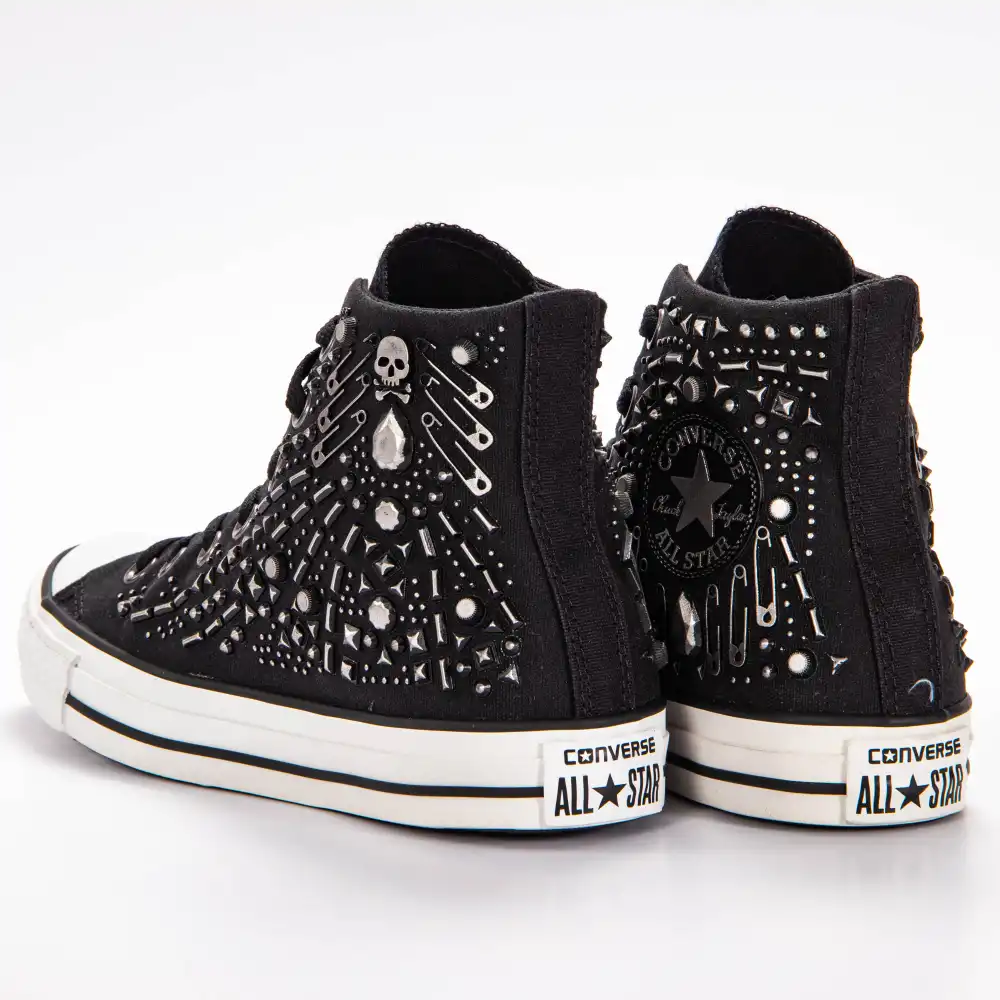Basket montante femme Converse Ct hi black Noir - ZESHOES Basket montante femme Converse Ct hi black Noir - ZESHOES