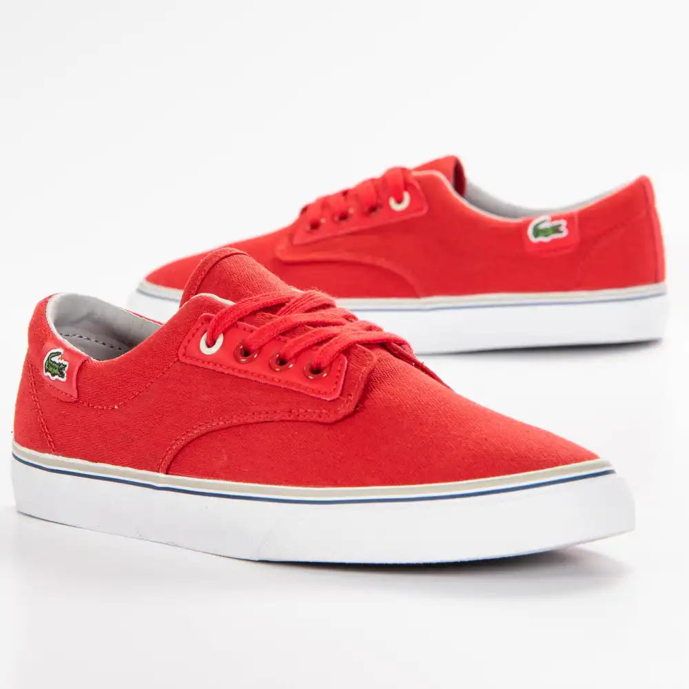 Basket basse fille Lacoste Bardos sys lew Rouge - ZESHOES Basket basse fille Lacoste Bardos sys lew Rouge - ZESHOES