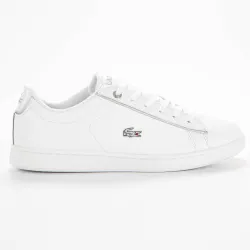 Basket basse fille Lacoste carnaby evo 0520 Blanc - ZESHOES