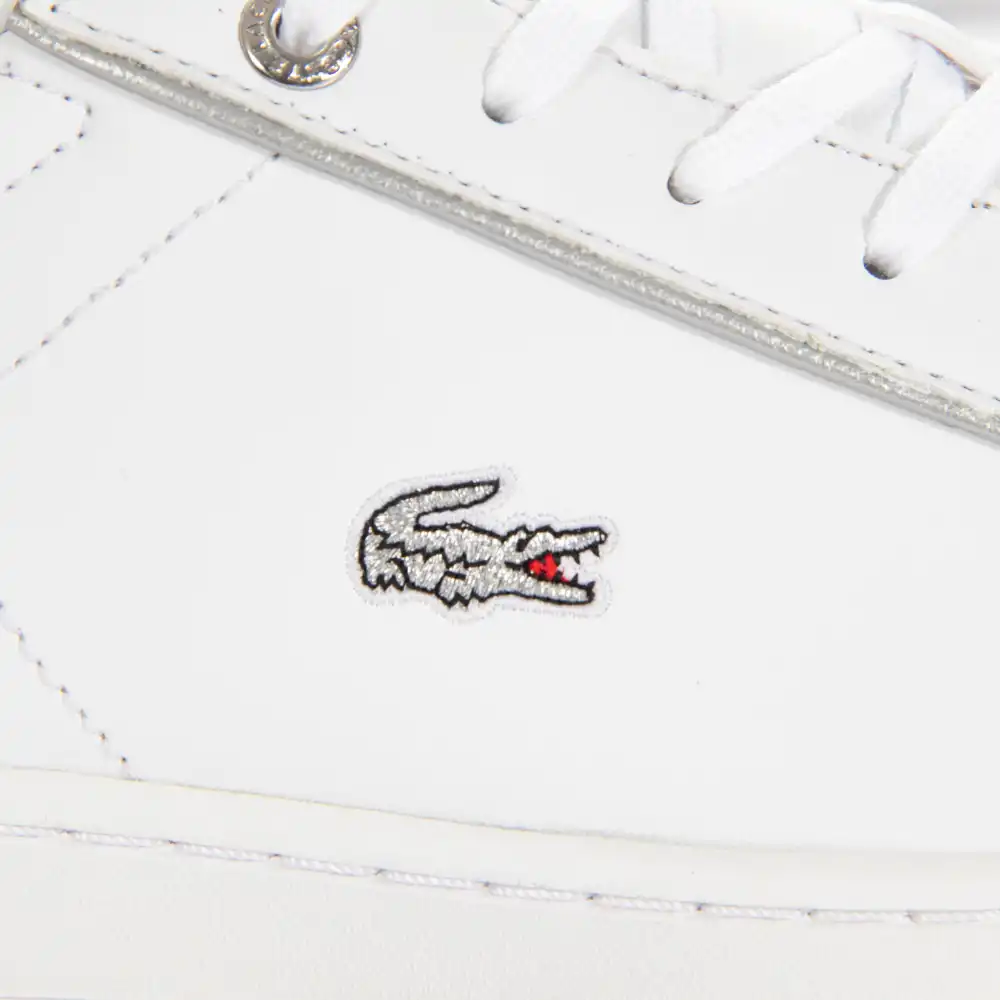 Basket basse fille Lacoste carnaby evo 0520 Blanc - ZESHOES