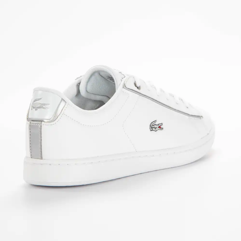 Basket basse fille Lacoste carnaby evo 0520 Blanc - ZESHOES