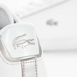 Basket basse fille Lacoste carnaby evo 0520 Blanc - ZESHOES