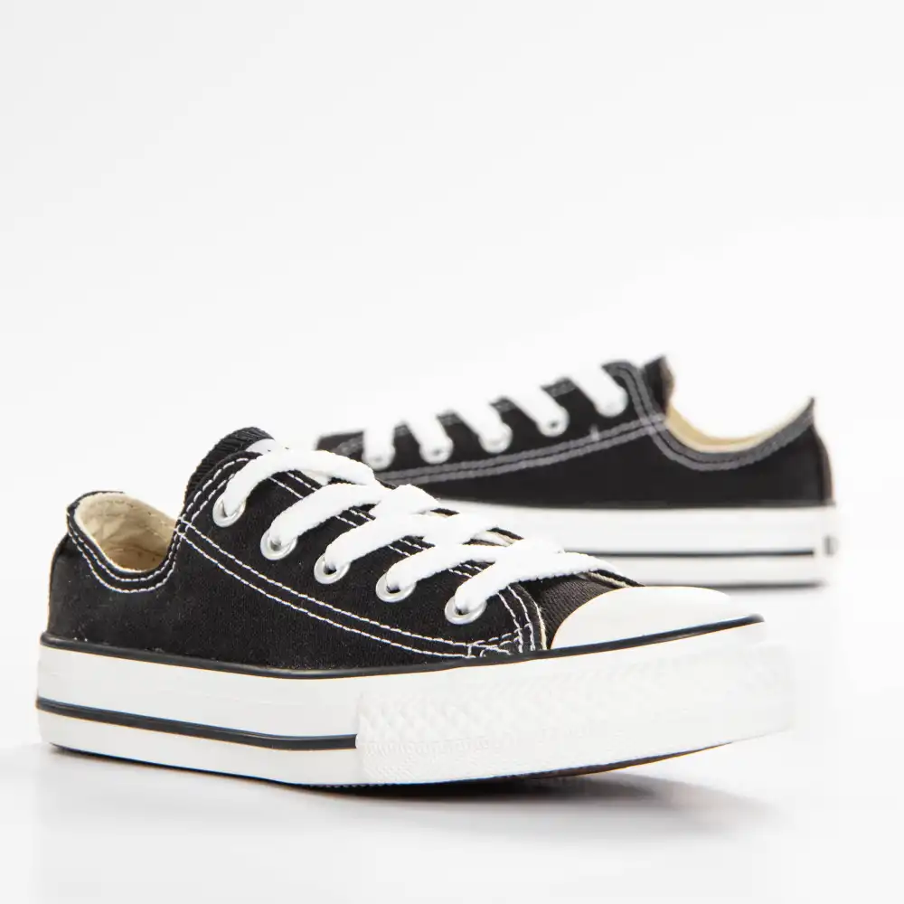 Basket basse fille Converse All star junior Noir - ZESHOES