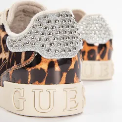 Basket basse femme Guess Pink leopard Leopard - ZESHOES Basket basse femme Guess Pink leopard Leopard - ZESHOES