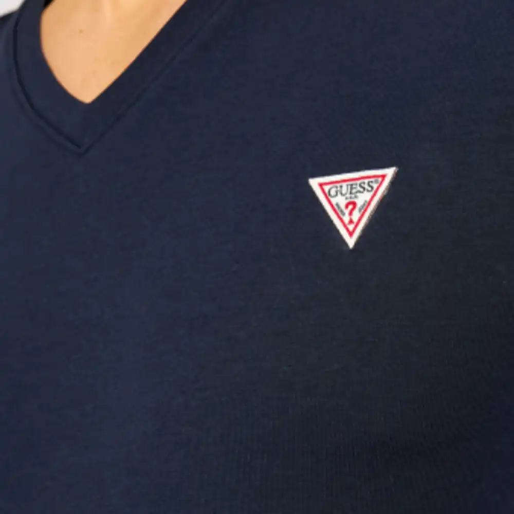 T shirt manche courte homme Guess Granatowy super slim Bleu - ZESHOES T shirt manche courte homme Guess Granatowy super slim Bleu - ZESHOES