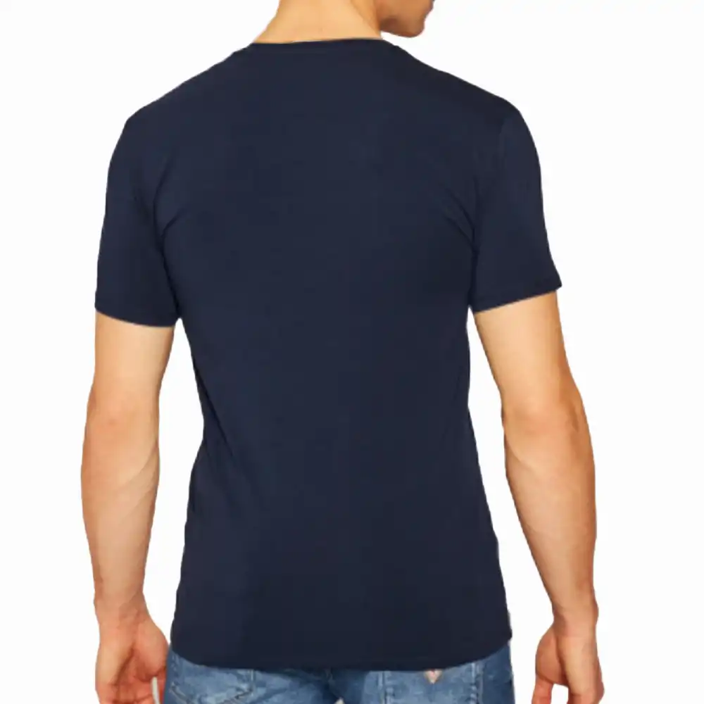 T shirt manche courte homme Guess Granatowy super slim Bleu - ZESHOES T shirt manche courte homme Guess Granatowy super slim Bleu - ZESHOES