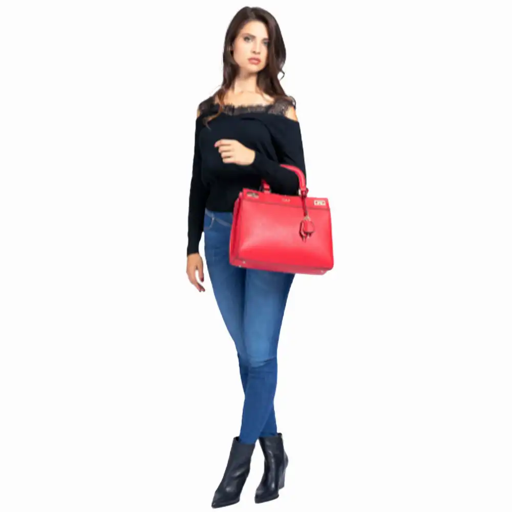 Sac a main femme Guess Katey Rouge - ZESHOES