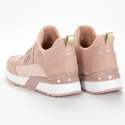 Basket basse femme Guess Maygin logo estampé Rose - ZESHOES