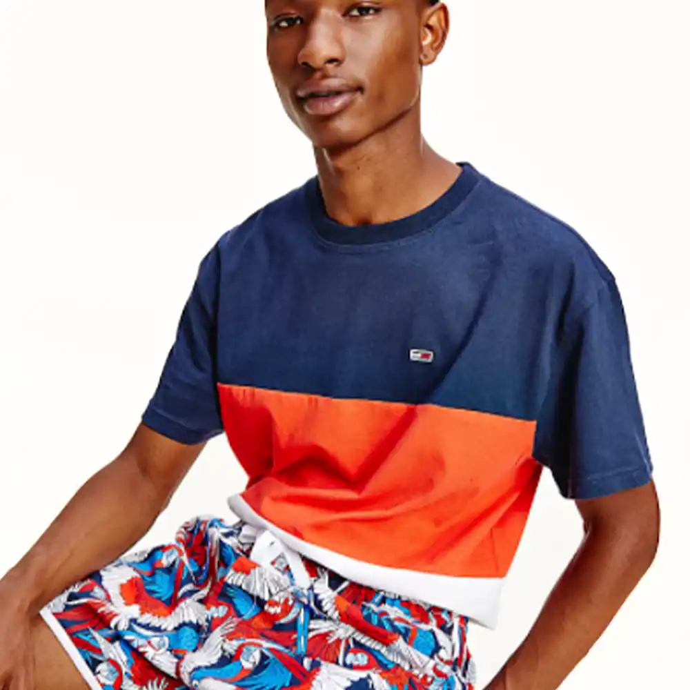 T shirt manche courte homme Tommy Jeans Classic color Multicolor - ZESHOES