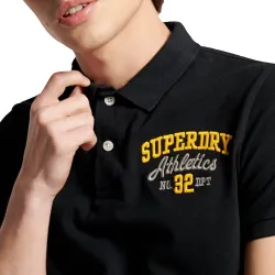 Polo manche courte Superdry Classic superstate Noir - ZESHOES